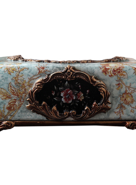 海蓝色美式风乔迁新居摆件酒架