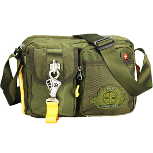 TOUGH男潮牌ins运动休闲轻便防水牛津布多口袋水壶折伞斜挎单肩包