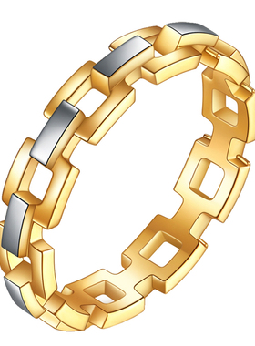 日韩风小众设计镂空现货钛钢戒指