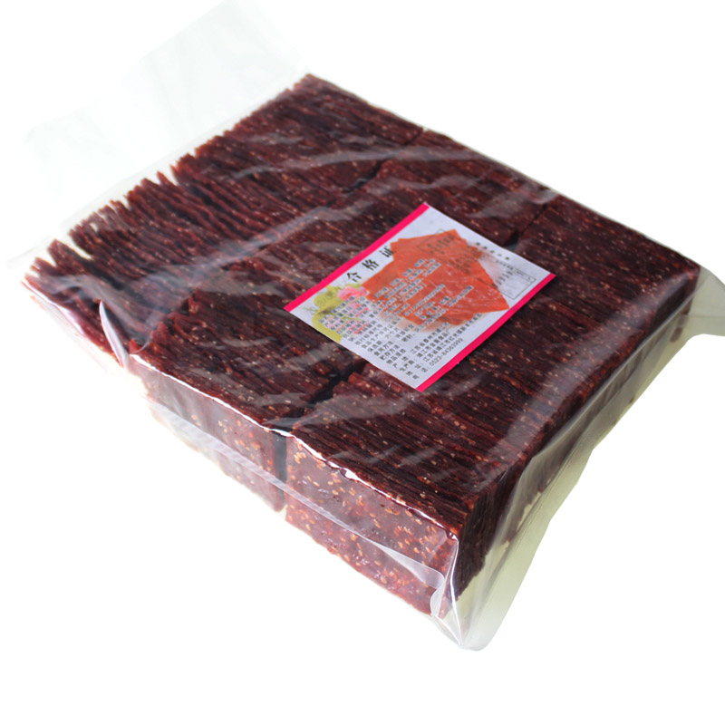 口香福靖江猪肉脯5斤/2斤/500克原味蜜汁香辣整箱肉脯猪肉干零食