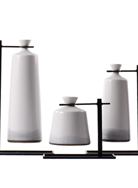 新中式风样板房软装饰品创意陶瓷