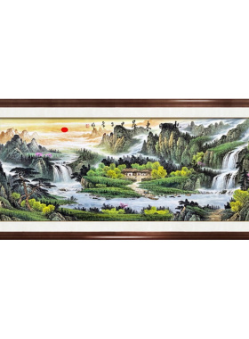 巨幅鸿运当头山水画靠山画