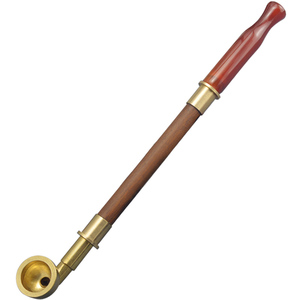 传统老式烟斗 烟袋锅旱烟袋 纯黄烟锅 玛瑙烟嘴 手工花梨木旱烟杆