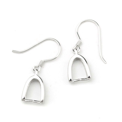 s925纯银耳环耳坠夹扣空托耳饰配