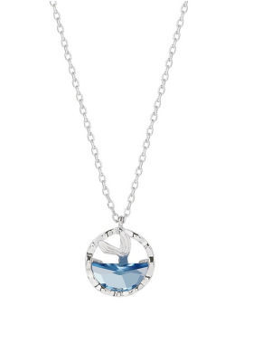 人鱼尾不掉色防水纯银清新项链