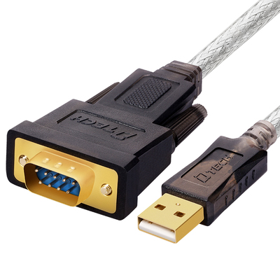 帝特usb转232串口线公对公数据线