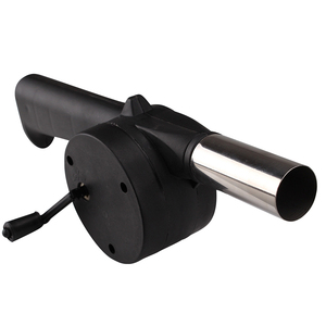 野炊野营生火用品配件小型迷你工具手摇鼓风机手动户外烧烤吹风机