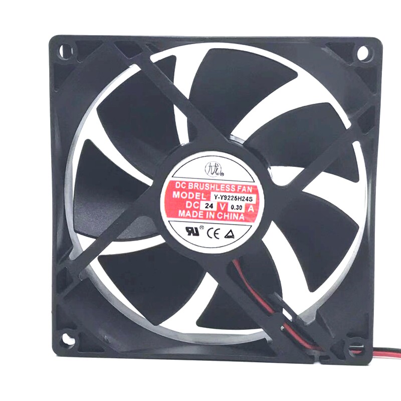 散热器JL9225H24S DC24V伏 0.30A安 9.2CM厘米电焊机散热器风扇
