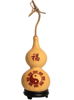 天然葫芦挂件开口八卦门对门
