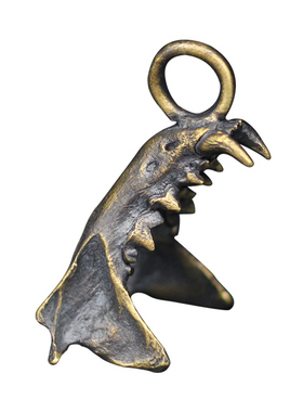 暗黑纯银动物牙齿复古项链定制