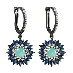 联合格低调冷淡风蓝光雏菊气质耳环时尚百搭耳扣耳钉日韩耳坠耳饰