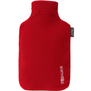 泊斯尔防爆安全热敷注水女双插手成人绒布加厚暖手热水袋暖宫暖床