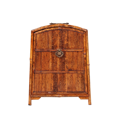 茶道竹制复古收纳柜茶棚