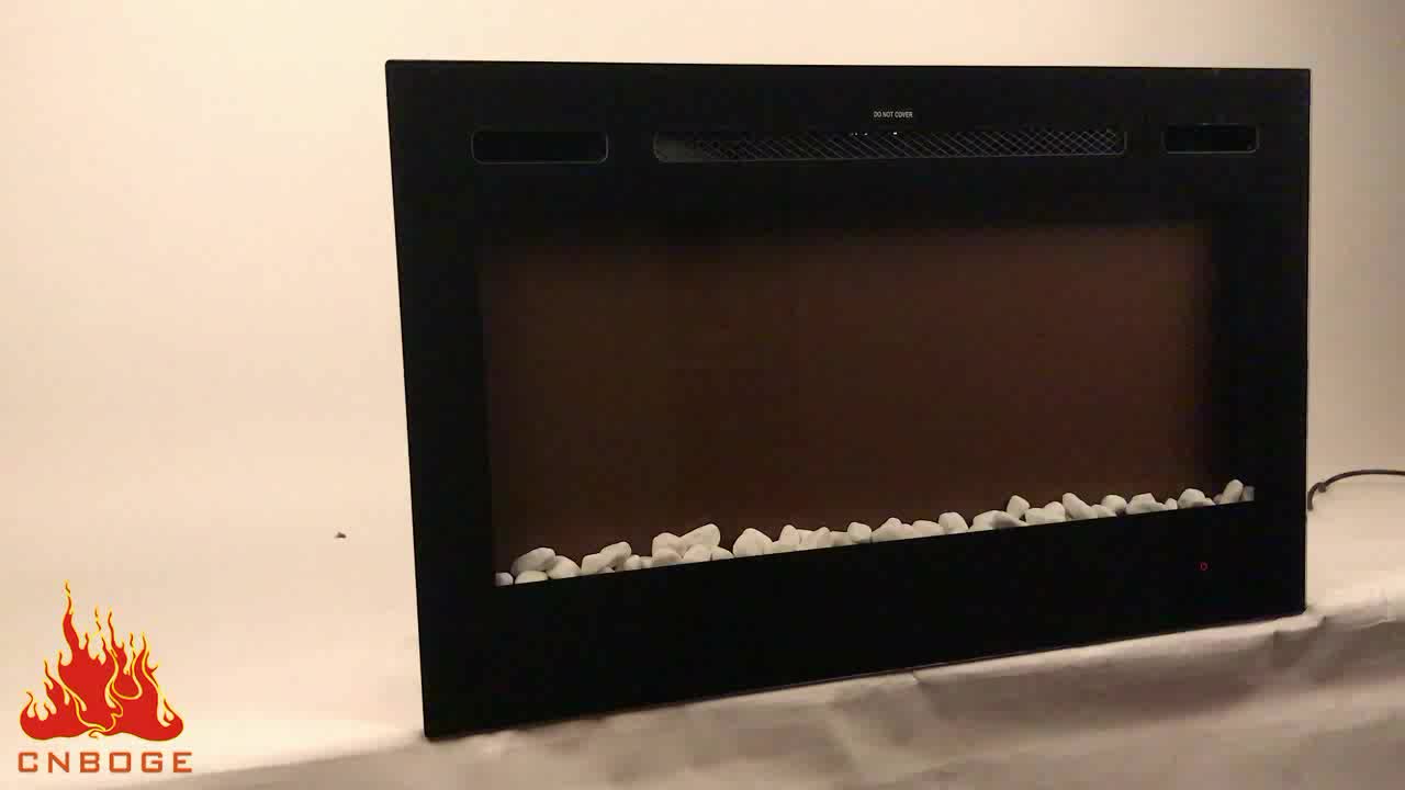 36 Quot Wide Modern Electric Fireplace Heater With Adjustable
