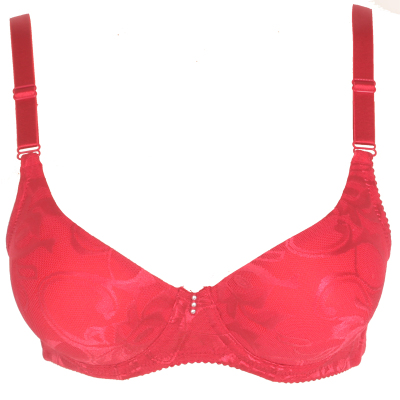 华宝莉中厚有钢圈光面两排扣文胸