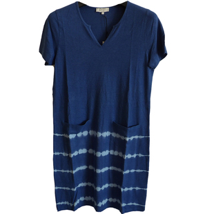 度物思仁中长款棉麻连衣裙时尚休闲宽松半开领汉麻有机棉抑菌透气