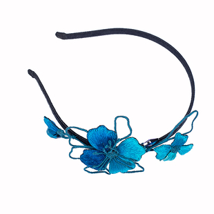 酉州苗绣手工刺绣发箍民族风个性复古妈妈压发头箍显脸小