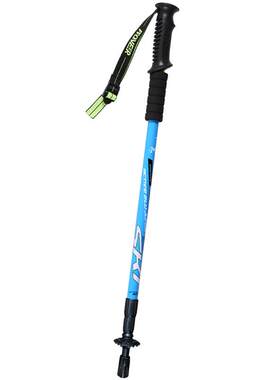 开拓者铝合金内锁三节减震登山杖