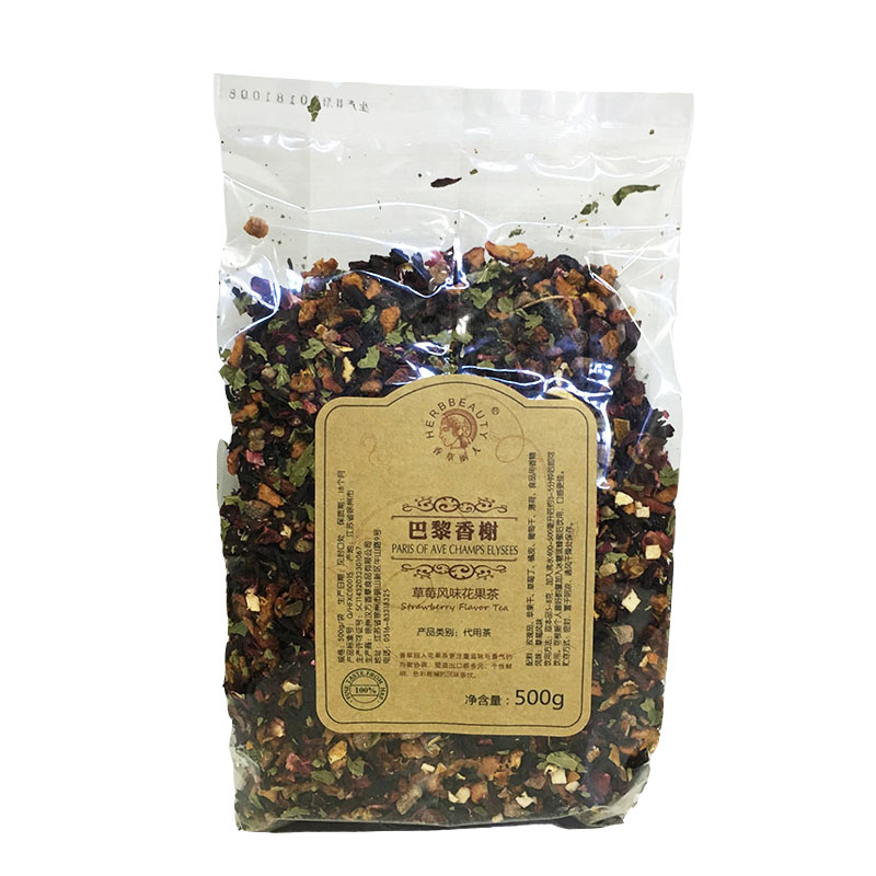 500g/克香草丽人巴黎包邮花果茶