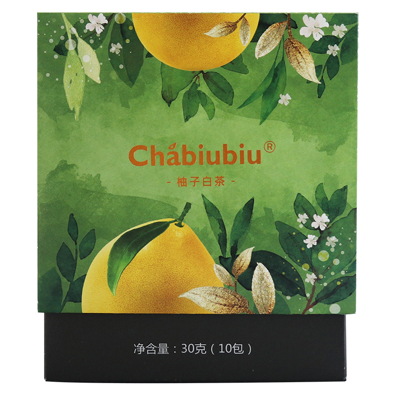 Chabiubiu柚子白茶茉莉花茶叶水果茶冷泡茶袋泡茶包茶饮品秋