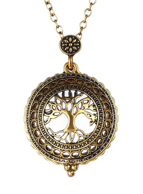 生命树复古玻璃放大镜神秘风吊坠