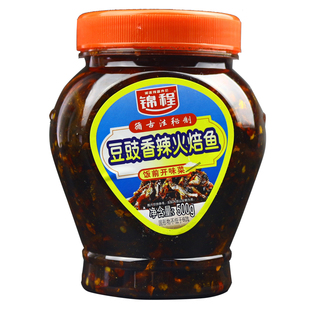 锦程豆豉香辣火焙鱼仔 500g风味鱼豆湖南特产美食毛毛鱼仔下饭菜
