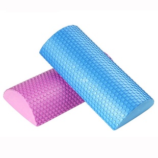 半圆泡沫轴平衡瑜伽柱EVA实心健身枕普拉提棒30CM新品包邮礼物