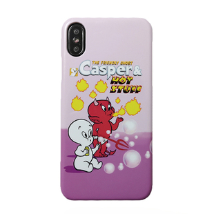 casper鬼马小精灵 手机壳亮面磨砂硬壳iPhoneX 67plus半全包