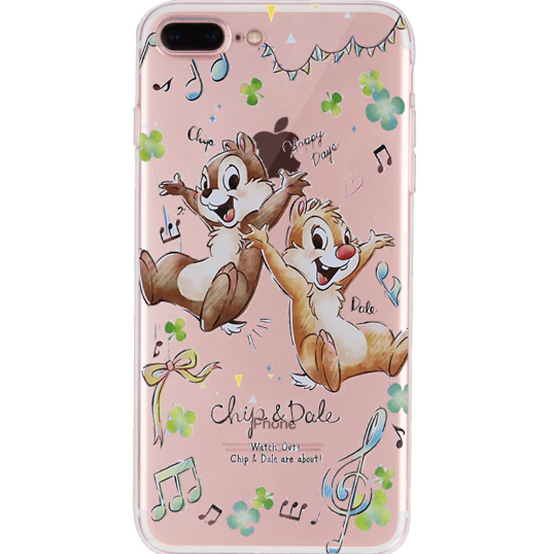 适用于奇奇蒂蒂钢牙大鼻iPhoneX苹果8plus手机壳7P花栗鼠软6透明