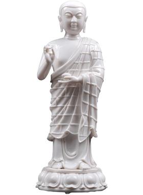 戴玉堂陶瓷摆件《藏传师徒三尊》释迦牟尼目犍连舍利佛尊者佛像