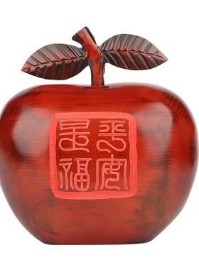 木雕存钱罐实用小摆件结婚礼物