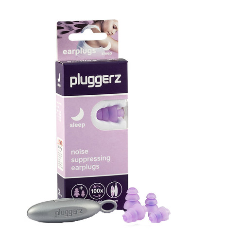 荷兰pluggerz专业隔音耳塞睡觉防噪音呼噜学生防吵睡眠神器 2对装