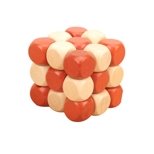 创意儿童智力思维开发玩具木质神龙摆尾益智魔方玩具成人智力