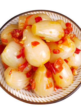 湖南特产剁椒藠头酸辣饭菜农家