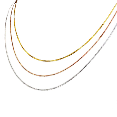 18k正品可调节定制包邮肖邦链