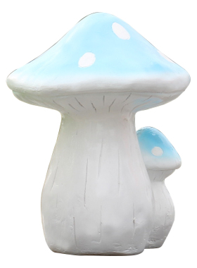 仿真蘑菇发光庭院公园植物工艺品
