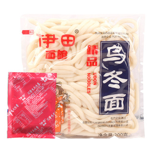 伊田日式乌冬面 满12份包邮 带酱料包非油炸方便面车仔面速食面条