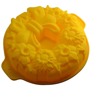 floral silicone cake molds baking pan bakeware 硅胶模具烤盘
