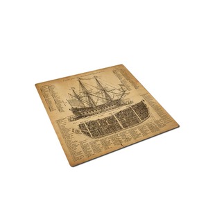 战舰结构图构造图剖面图正方形定制学习办公笔记本电脑书课桌餐垫