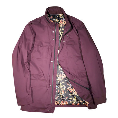 男风衣量身定做夹克防风雨紫色