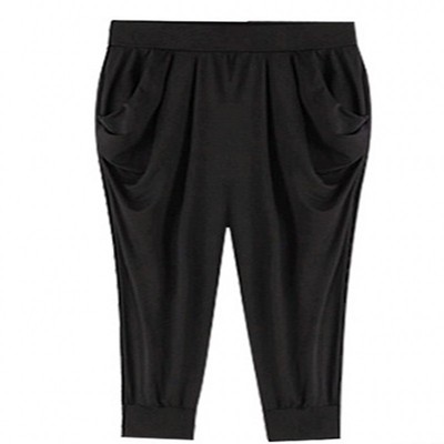 高腰宽松显瘦显瘦加肥加大夏款裤