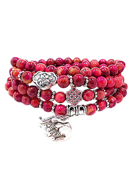 天然吊坠时尚风水晶旺桃花手串