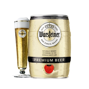 沃斯坦（warsteiner）比尔森啤酒5L*1桶 德国原装进口 皮尔森风味