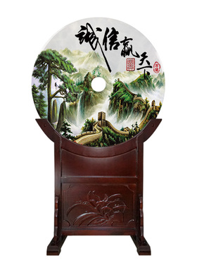 公司酒店大厅定制玉石平安扣礼物