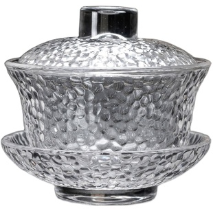 功夫单盖碗茶杯大号茶备青花瓷泡茶碗器白瓷三才陶瓷茶具配件单个