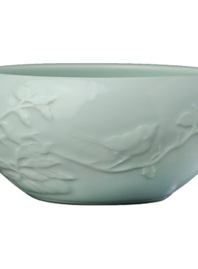 雕刻花鸟山水手工仿古风摆件