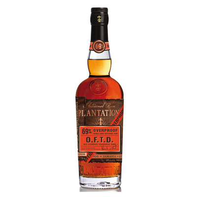 洋酒 Plantation Overproof Rum 蔗园传统黑朗姆酒高度 69%vol