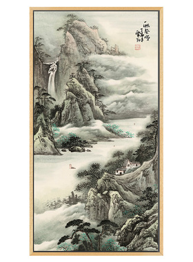 新中式风沙发背景墙客厅装饰画