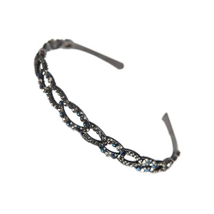 韩国成人水钻气质宽边带齿防滑发箍简约镶钻压发头箍发卡水晶头饰