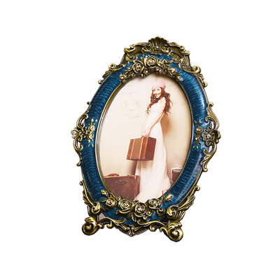 欧式复古相框摆台6寸7寸8寸婚纱照相架创意照相片框桌摆